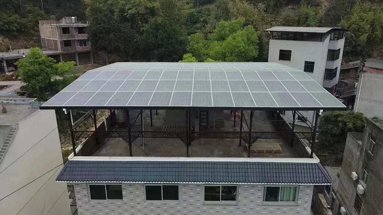 黄南15kw+10kwh自建别墅家庭光伏储能系统